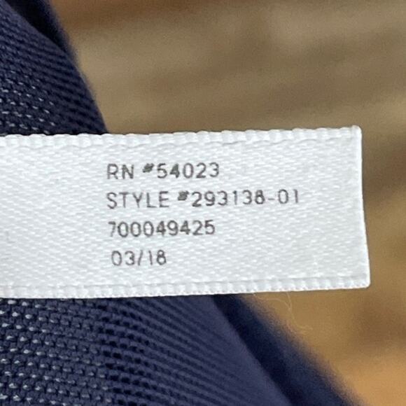 Athleta Tangier High Neck Bikini Top Cross Straps Back Dress Blue Size 36B 36C - Picture 8 of 9